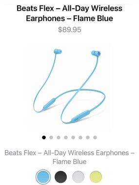 Beats by Dre Beats Flex Wireless Earphones - Flame Blue